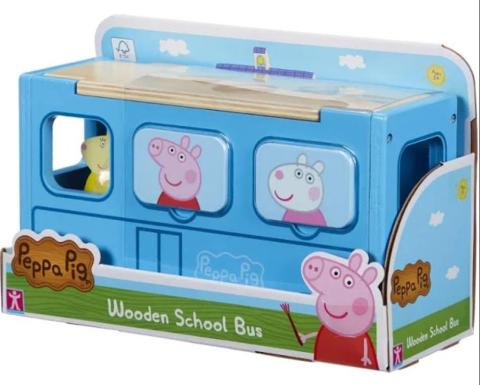 Peppa - Drewniany autobus sorter