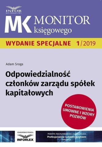 Odpowiedzialność członków zarządu spół. kapitał.