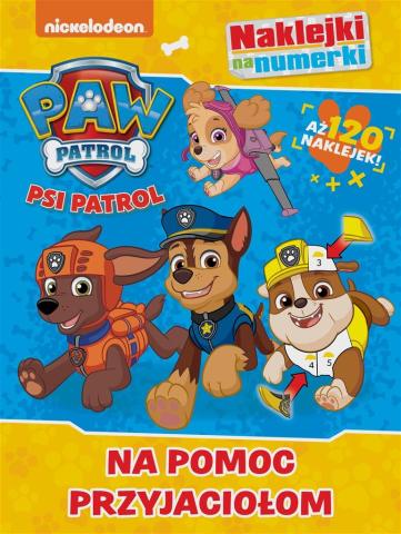 Psi Patrol. Naklejki na numerki