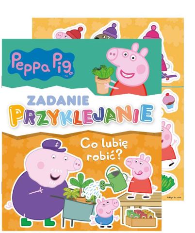 Peppa Pig. Zadanie Przyklejanie. Co lubię robić?