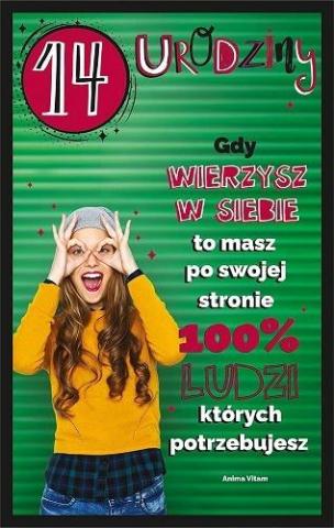 Kartka okolicznościowa Urodziny 14 U100