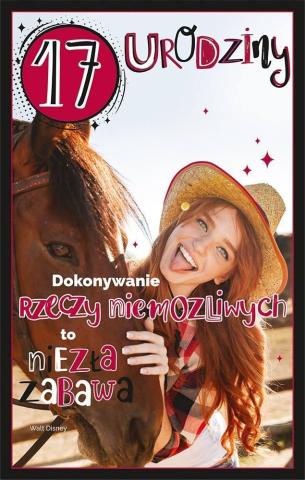 Kartka okolicznościowa Urodziny 17 U103