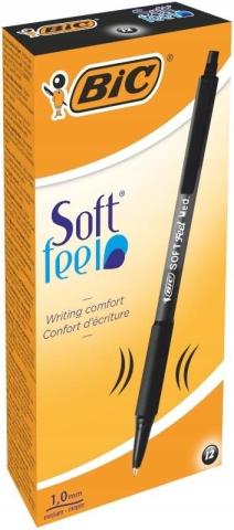 Długopis Soft Feel czarny (12szt) BIC