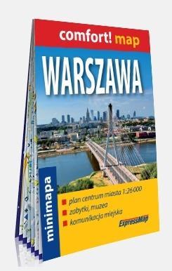 Comfort! map Warszawa 1:29 000 laminat w.2022
