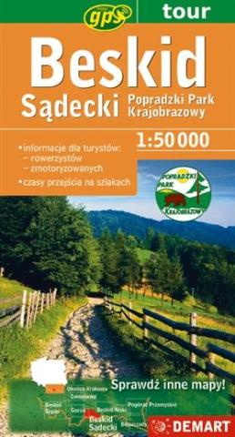 Beskid Sądecki Mapa turustyczna 1:50000