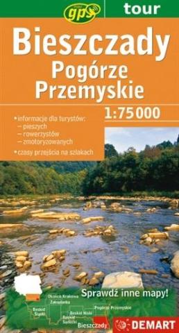 Mapa Turs. Bieszczady / Pogórze Przemyskie DEMART