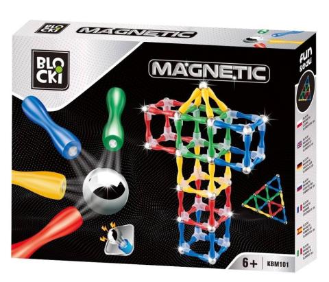 Klocki Blocki Magnetic 124 el.