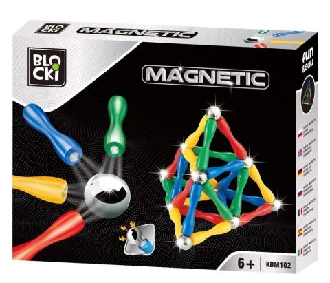 Klocki Blocki Magnetic 63 el.