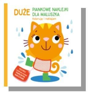 Duże piankowe naklejki Kotek