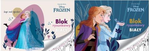 Blok rysunkowy A4/20K biały Frozen