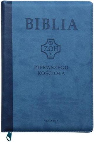 Biblia pierwszego Kościoła z paginat. niebieska