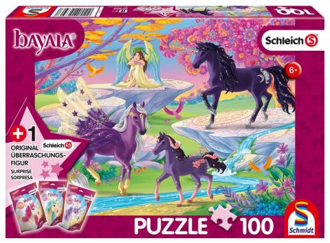 Puzzle 100 Rodzina jednorożców + figurka G3