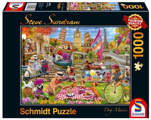 Puzzle PQ 1000 Steve Sundram Psie szaleństwo G3