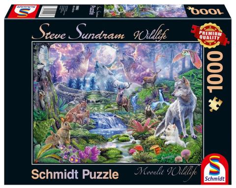 Puzzle PQ 1000 Zwierzęta w blasku księżyca G3