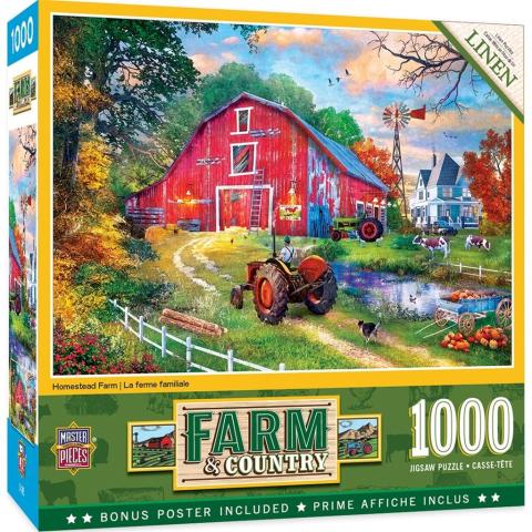 Puzzle 1000 Stara czerwona szopa