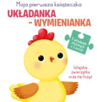 Układanka-wymienianka. Wiejskie zwierzątka uczą...