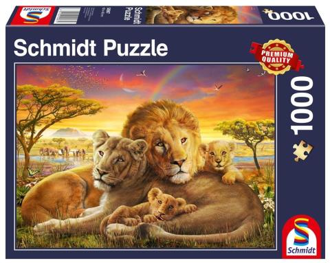 Puzzle 1000 Lwia rodzina