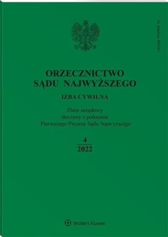 Orzecznictwo Sądu Najwyższego 4/2022