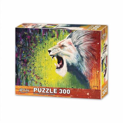 Puzzle 300 Biały Lew