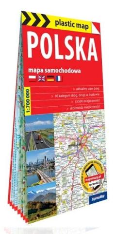 Plastic map Polska 1:700 000 mapa samochodowa