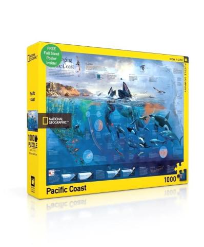 Puzzle 1000 National Geographic, Wybrzeże Pacyfiku