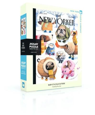 Puzzle 1000 Psy w zimie, New Yorker