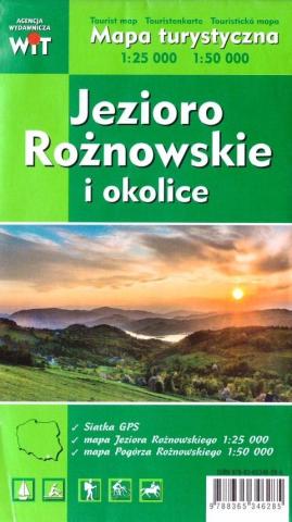 Mapa tur. - Jezioro Rożnowskie i okolice 1:25 000