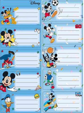 Naklejki na zeszyty Mickey Mouse