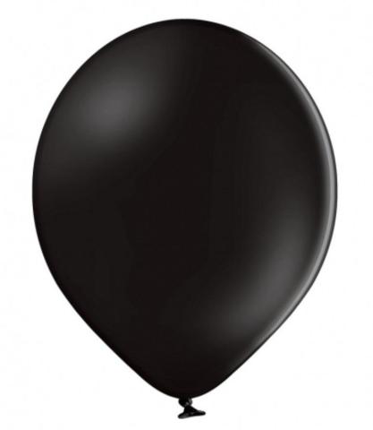 Balony B85 pastelowe czarne 27cm 100szt