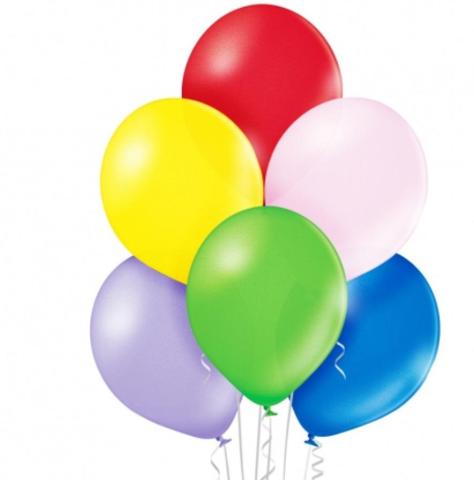 Balony B105 metaliczne MIX 30cm 100szt