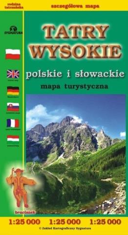 Tatry Wysokie polskie i słowackie mapa w.2