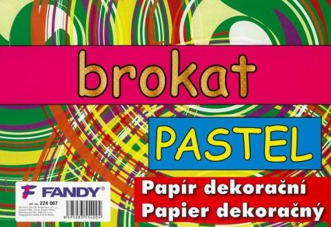 Papier dekoracyjny Brokat pastel A4