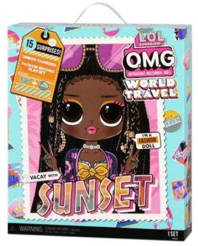 LOL Surprise OMG Travel Doll Sunset (3szt)