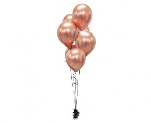 Balony Beauty&Charm platynowe róż.-złote 30cm 7szt