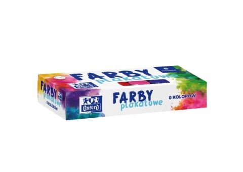 Farby plakatowe Oxford 8 kolorów 20ml