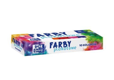 Farby plakatowe Oxford 10 kolorów 20ml