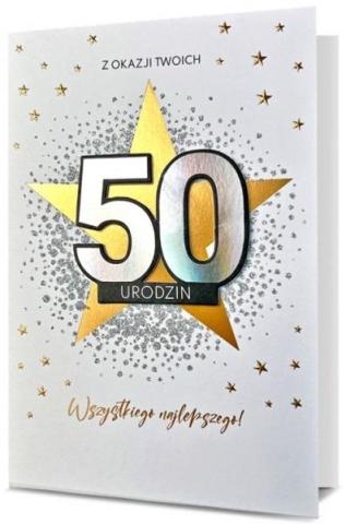 Karnet Urodziny 50