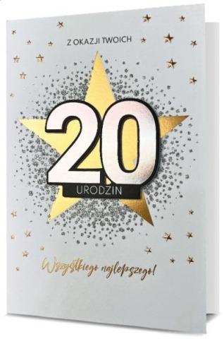 Karnet Urodziny 20