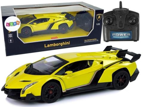 Auto zdalnie sterowane 1:24 Lamborghini żółte