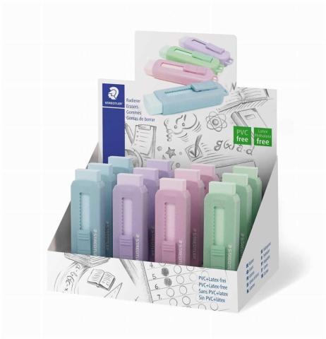 Gumka PVC-free do olówka Pastel (12sz) STAEDTLER