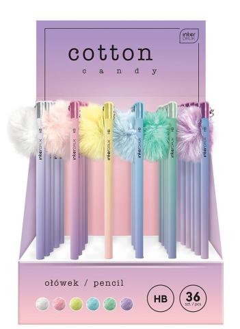 Ołówek z pomponem Cotton Candy (36szt)