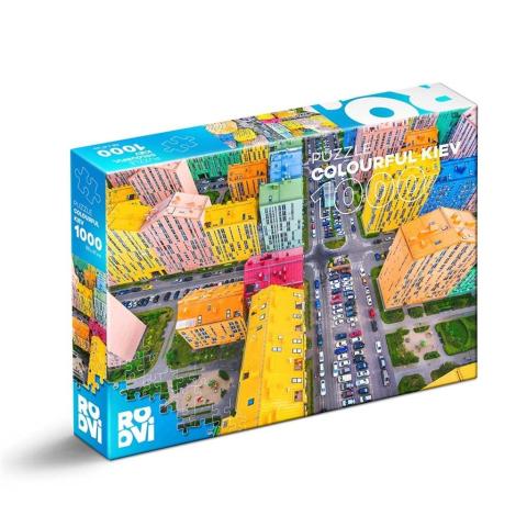 Puzzle 1000 Ukraina - Kolorowy Kijów