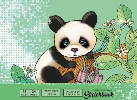 Szkicownik 197x145/48K 100g TW Panda FRESH