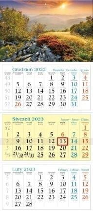 Kalendarz 2023 Trójdzielny Wschód na Babiej Górze