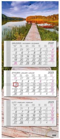 Kalendarz 2023 trójdzielny Kaszuby