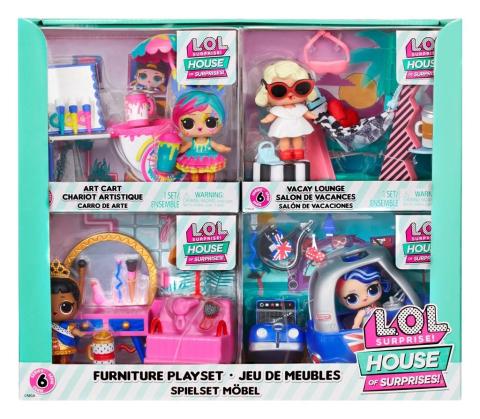 LOL Surprise Furniture Playset with Doll S2 (8szt)