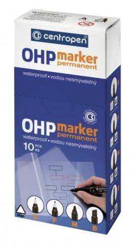 Foliopis OHP Permanent czarny B (10szt)