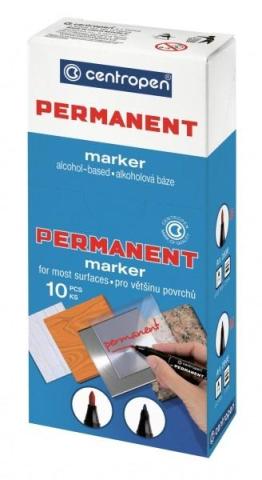 Marker permanentny czarny 2mm (10szt)