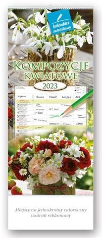 Kalendarz 2023 notatnikowy Kompozycje kwiatowe