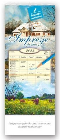 Kalendarz 2023 notatnikowy Impresje polskie